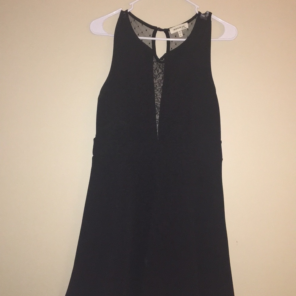 MONTEAU black hoco/winter formal dress